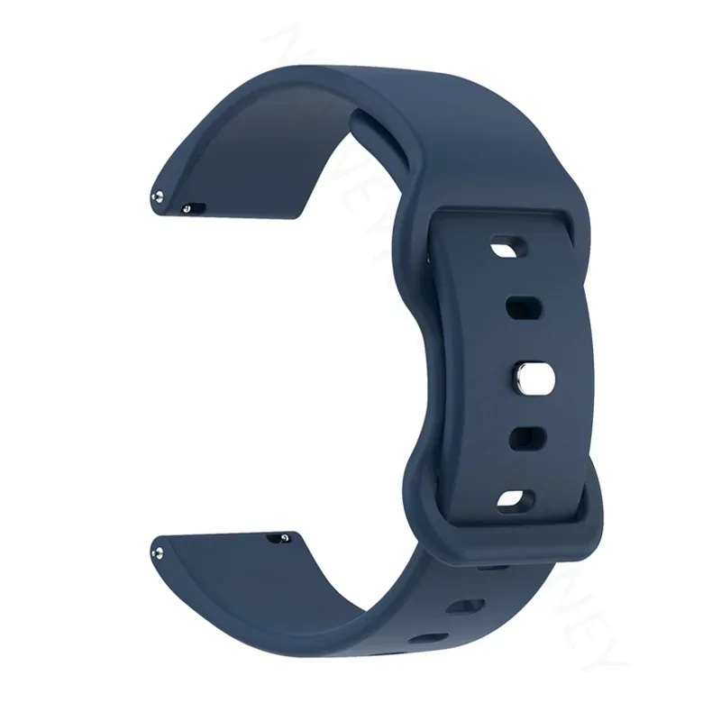 Sporty 20mm Silicone Watch Band - Soft and Durable Bracelet Strap