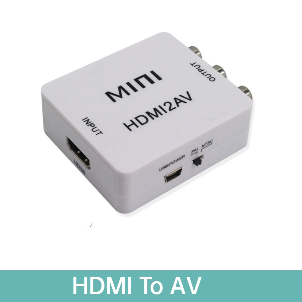 Convertisseur Rca Vers Hdmi Av Vers Hdmi, Sortie Av2hd 1080p Cvsb L/r,  Adaptateur De Boîtier Vidéo Pal/ntsc Pour Tv/pc/ Ps3/ Stb/xbox  Vhs/vcr/blueray - Audio & Vidéo Câbles - AliExpress