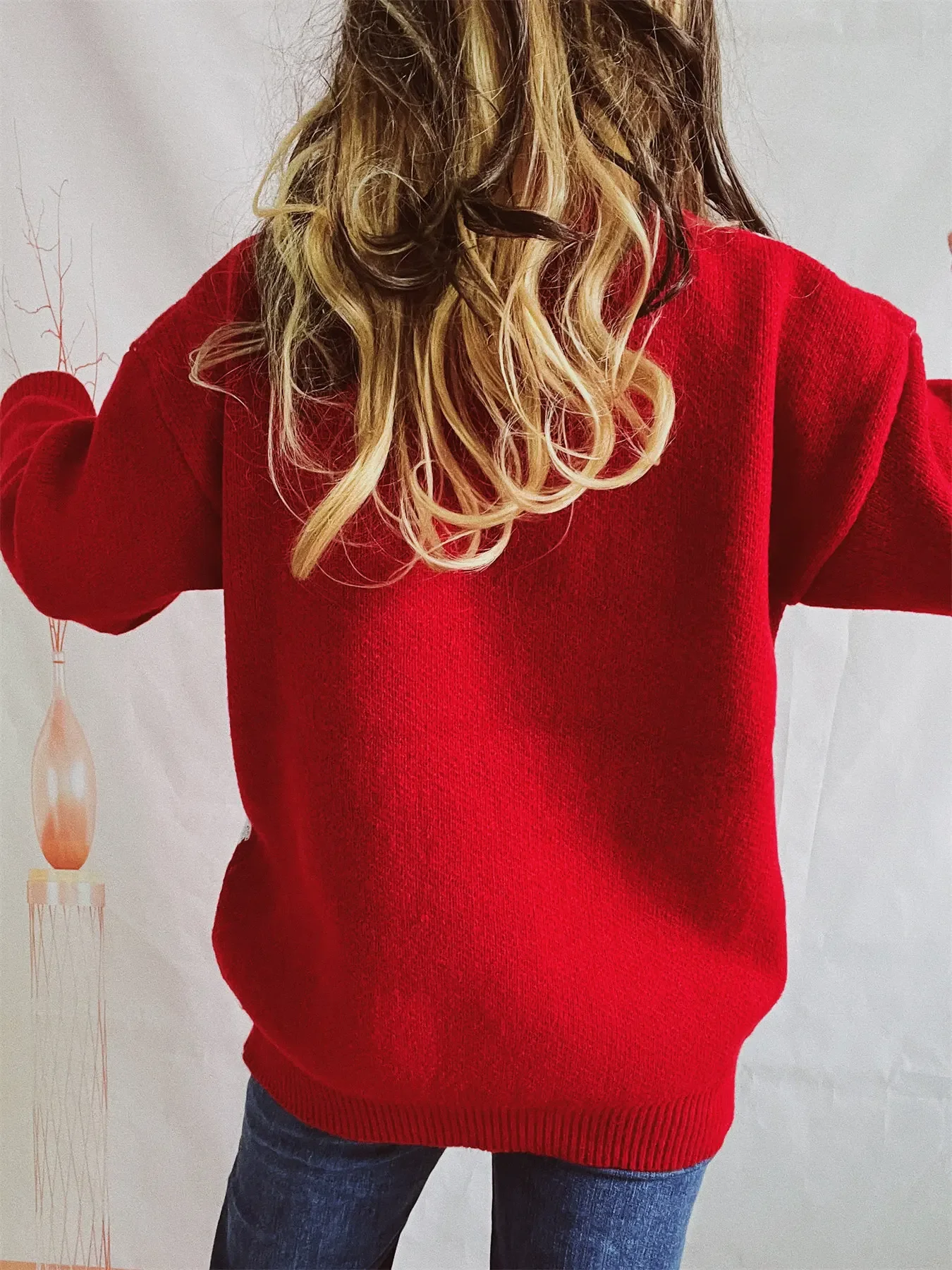 Pull Noël femme coupe large