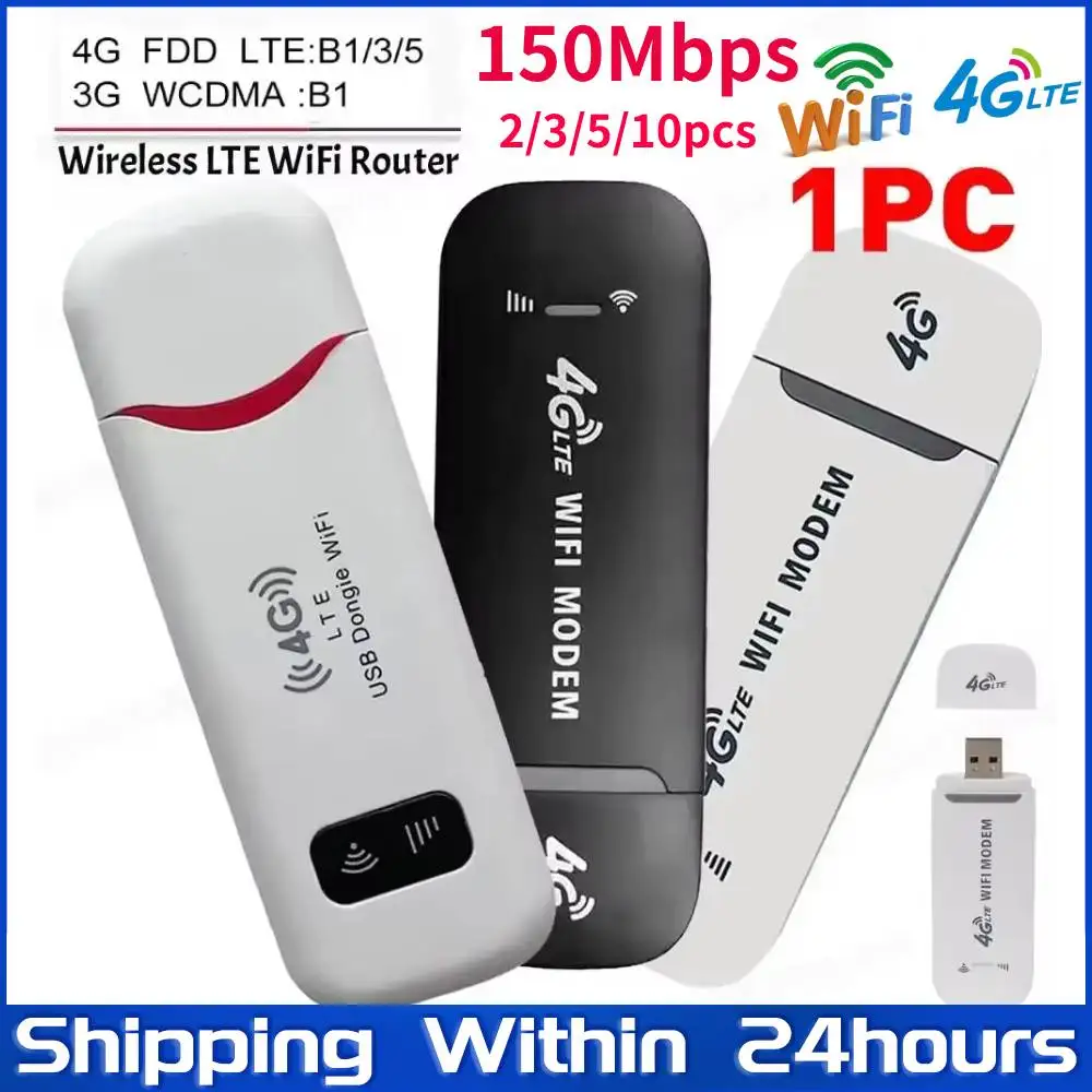 High-Speed Wireless USB Modem Stick with 4G Sim Card and WiFi Router Functionality