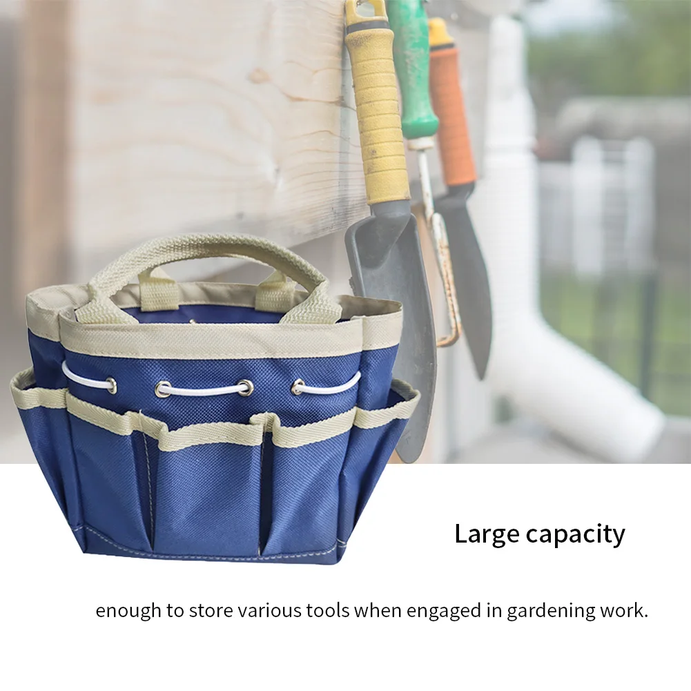

With Pockets Heavy Duty Multi-Purpose Indoor Reusable Hanging Outdoor Storage Organizer Durable Oxford Cloth Garden Tool Bag