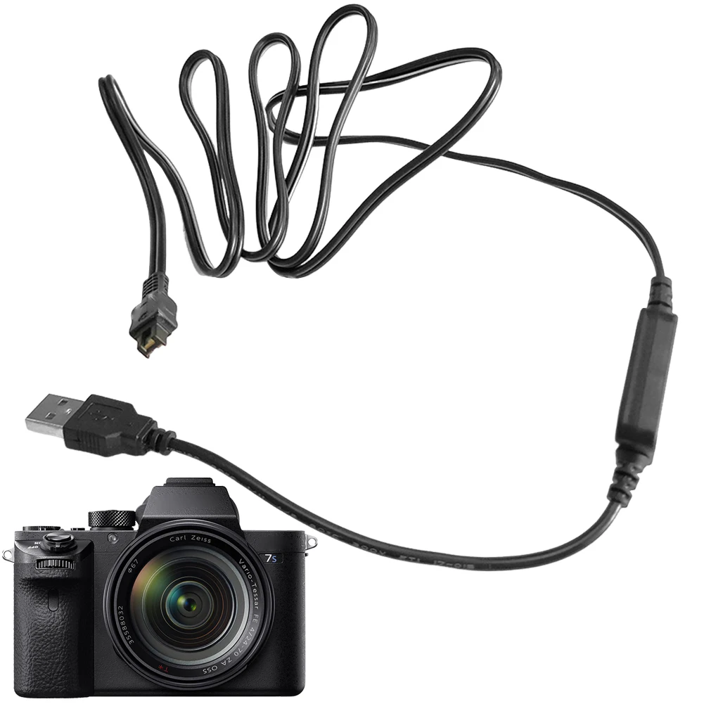 1 PC USB Adapter Power Cable AC-L25A AC-L25B AC-L25C AC-L200 USB Charger Cable Sony NEX-VG20H NEXVG20H VG20H DCR-DVD103