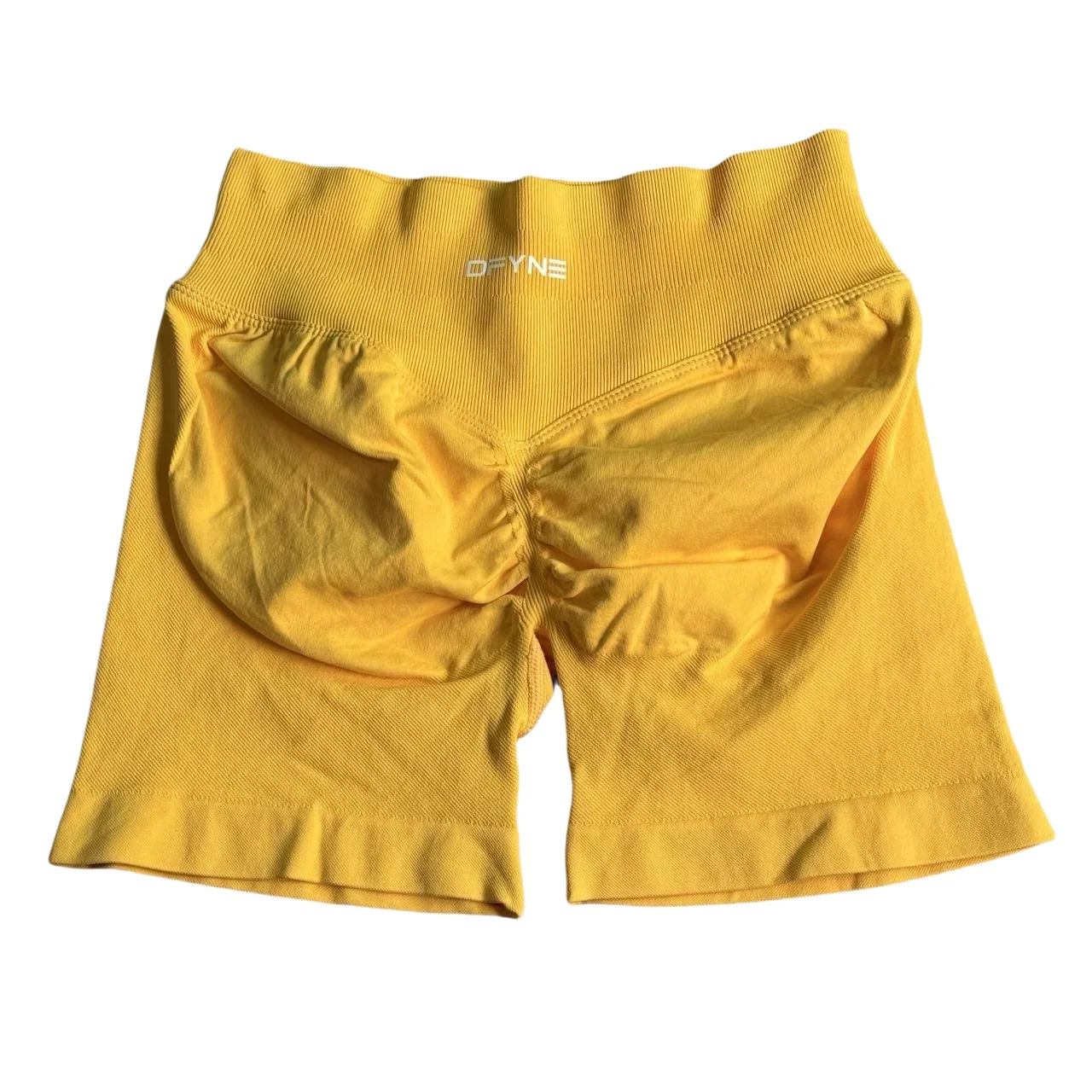 Dynamic Shorts with Logo Low Waist Seamless Yoga Shorts Scrunch Bum Gym Shorts Workout Biker Short Stretch Fitness Clothing 4