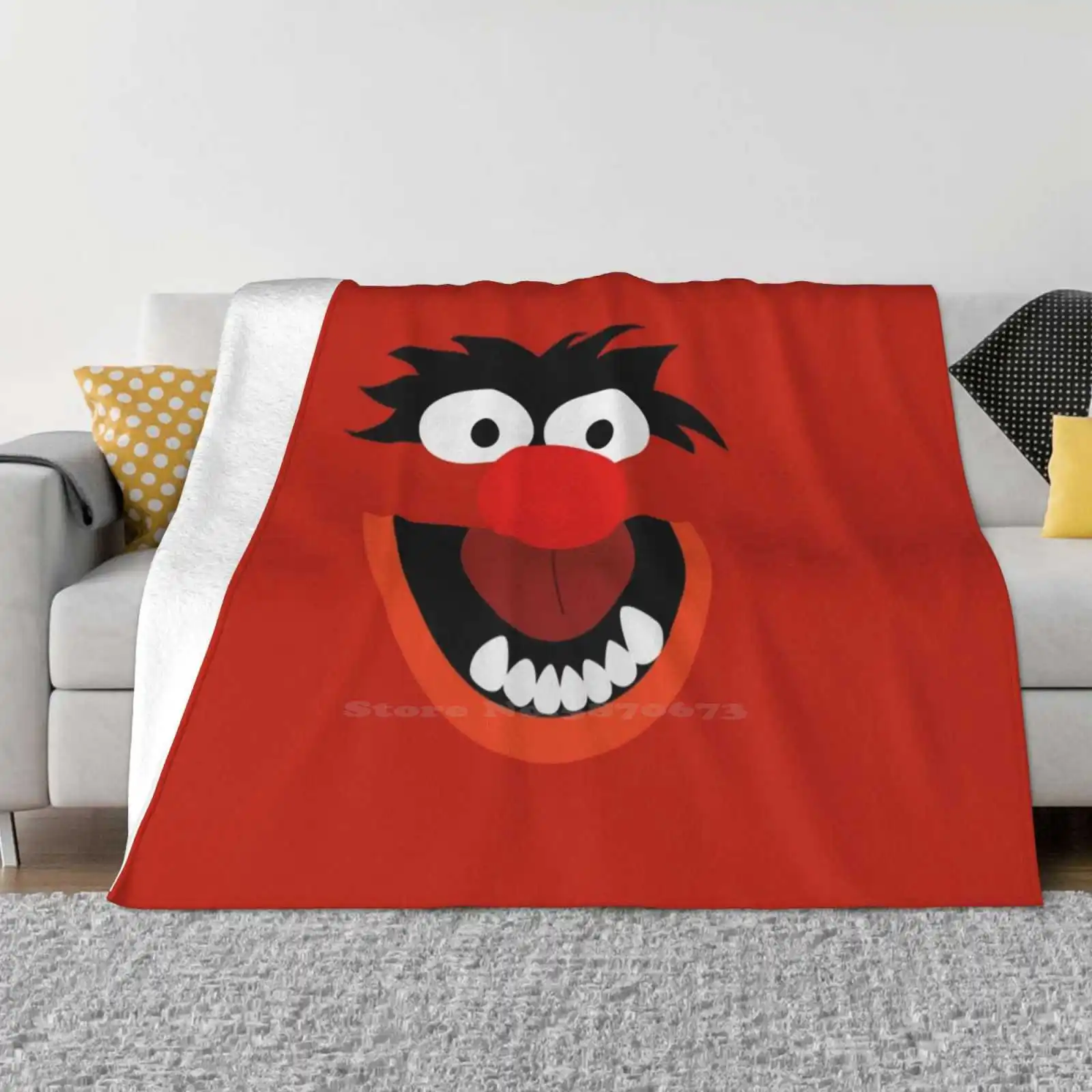 Animal Super Warm Soft Coperte Throw On Sofa/Bed/Travel Animal Electric Mayhem Band Music Creature Monster Dr Denti Big Bird