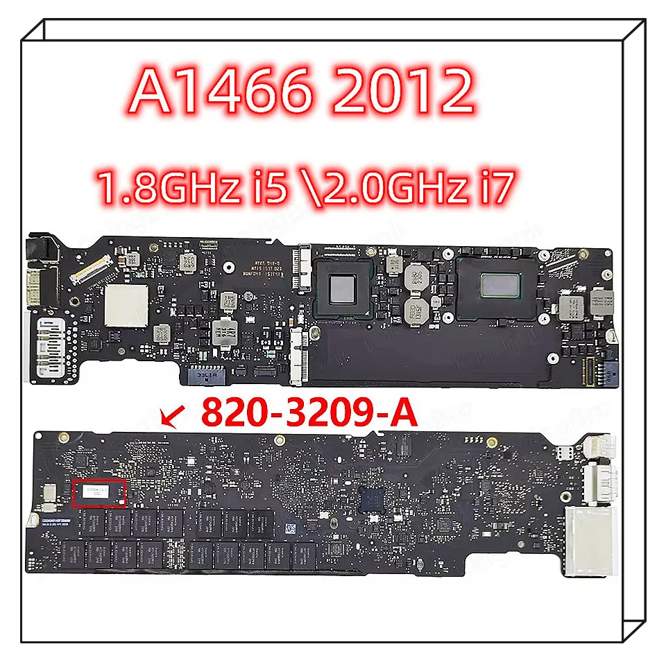 Carte Mère Pour MacBook Air 13″ – I7 1.7 GHz, 8GB RAM, D'occasion, Fonctionnelle