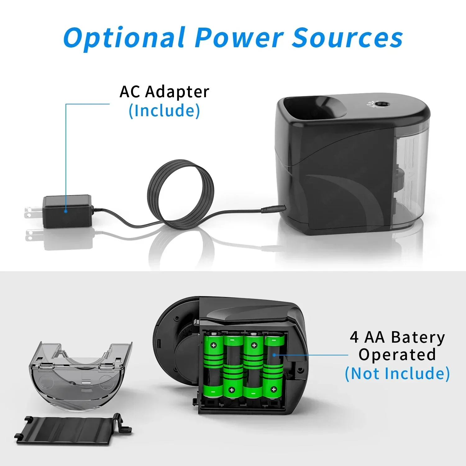 사무실 학교 시작 모터 및 스튜디오 브러시 샤프너, 아티스트 안전 전기 청소, 교실 연필