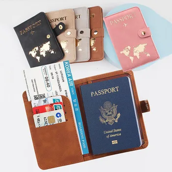 Passport Case Vintage Leather Pattern 1