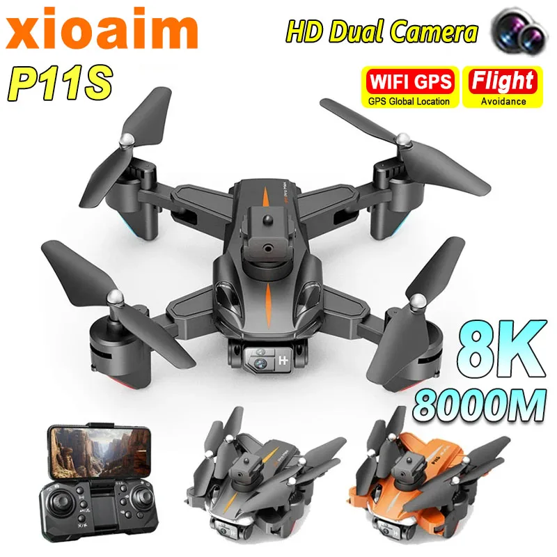 

For Xiaomi P11S Drone 8K Camera 360 Obstacle Avoidance MINI Aerial Photography Helicopter Professional Foldable Quadcopter