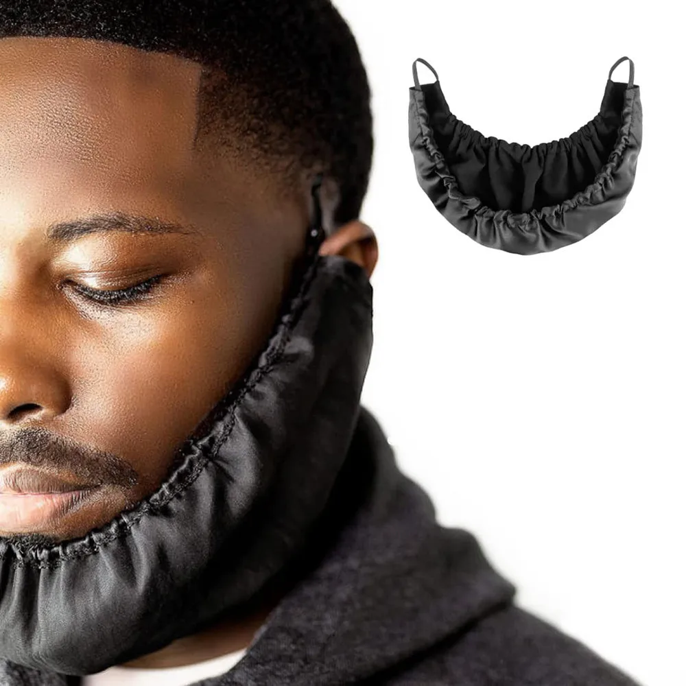 

Men Beard Turban Beard Bandanas Beard Cover Facial Bib Caps Adjustable Facial Beards Protection Rag Hair Shaping Apron Men Gifts