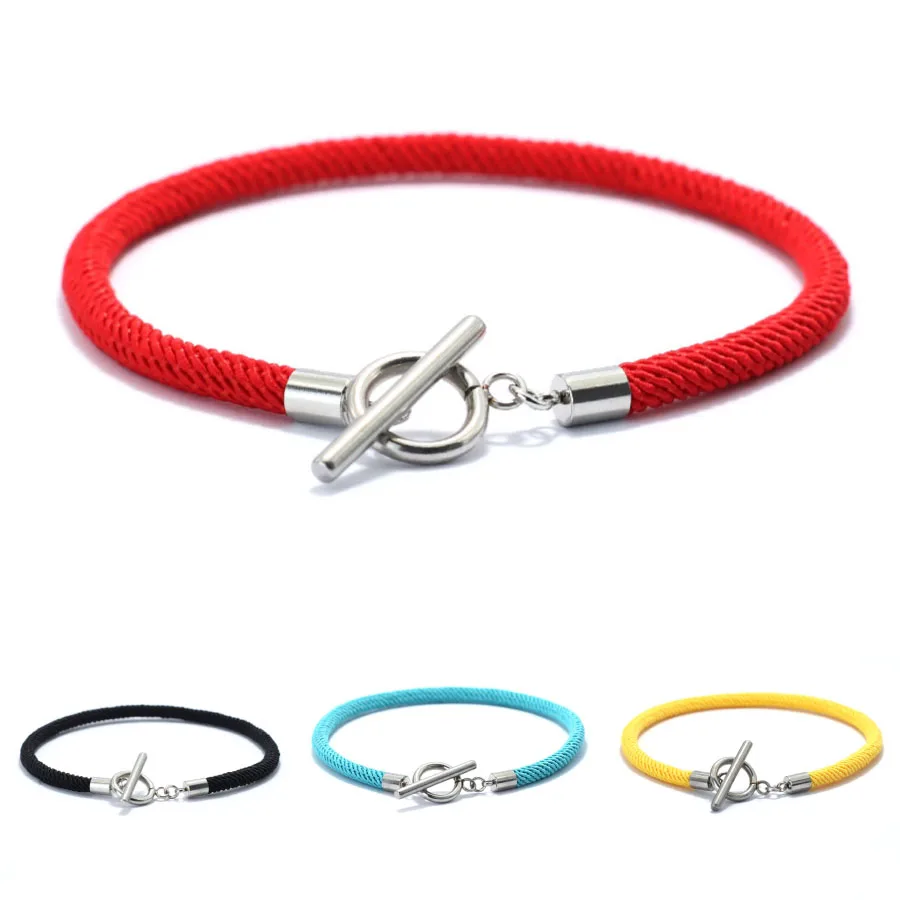Red Thread Bracelet Men Women 4mm Fabric String