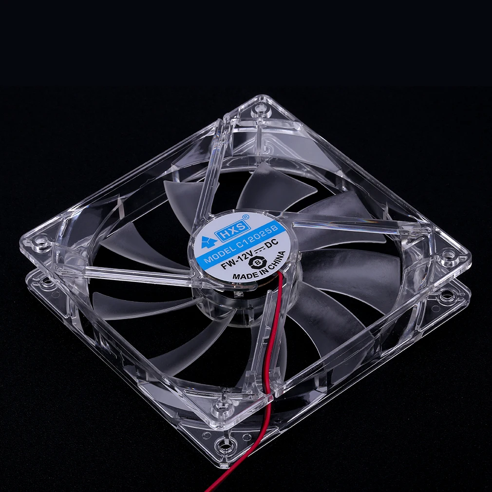 80/120mm PC Computer Ultra Silent LED Cooling Fan Computer Case Cooling Quiet Colorful LED Transparent PC Cooler Fan cooling fan