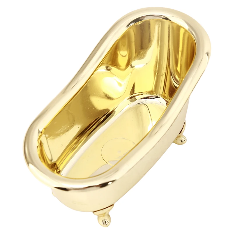 Mini Bathtub Soap Jewelry Storage Box Makeup Organizer Container Desktop Sundry Storage Case Gold Silver Sundries Boxes