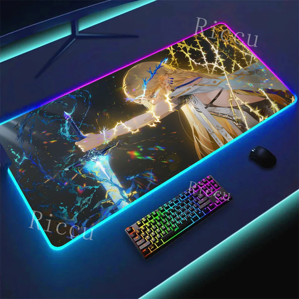 Extra Large RGB HD Kawaii Non-slip Gaming Mouse Pad