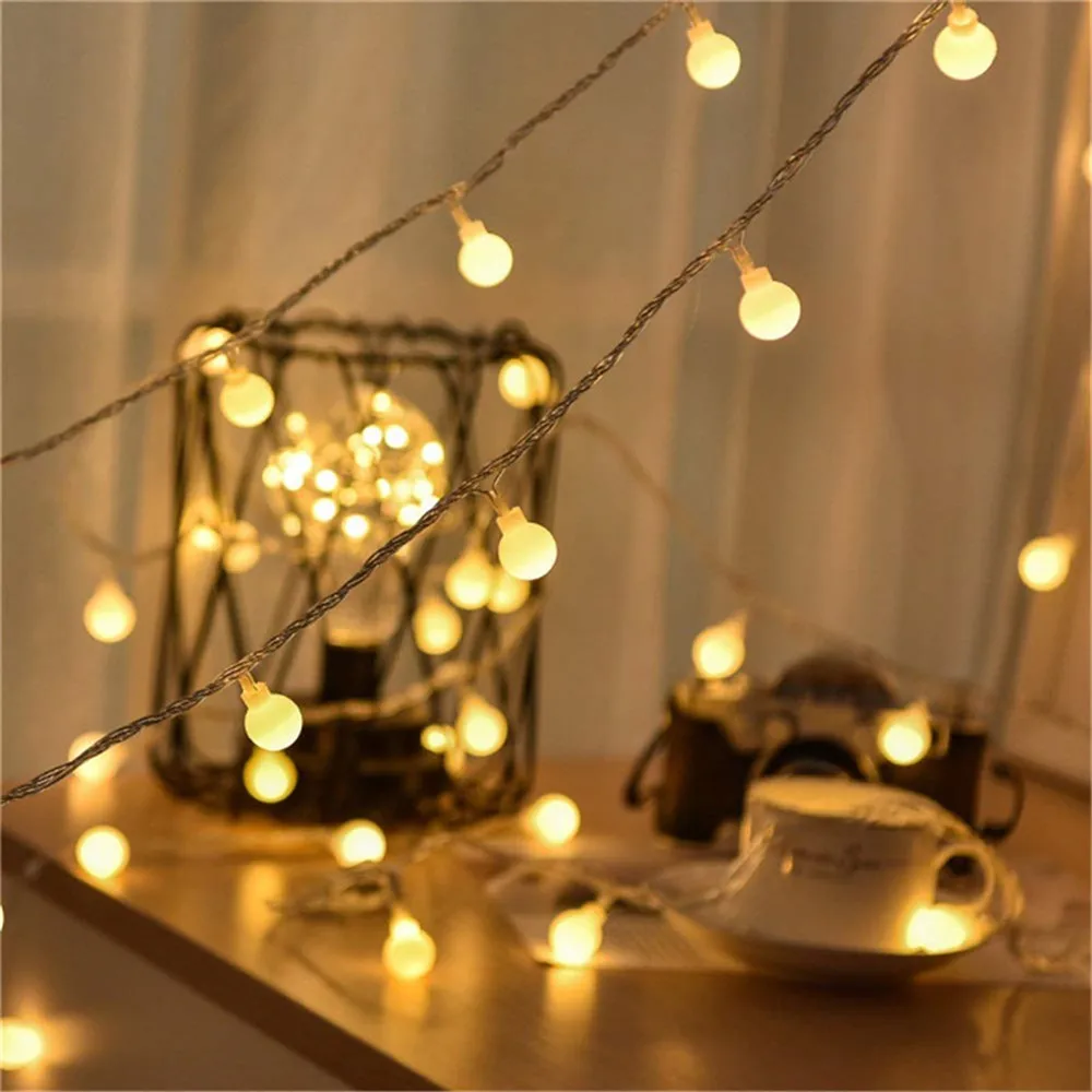 10led Star Christmas Party Decor Snowflake Light String Birthday Wedding Decor Fairy Garlands Halloween Decorations for Home glitter silver paper circle garlands birthday party decorations dots hanging streamer banner backdrop for wedding ramadan decor