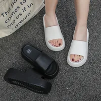 6cm Thick Women Slippers 2024 New Summer Height Increase Slip Fashion Soft Sole Outer Wear Beach Sandals Summer Women Slippers 2