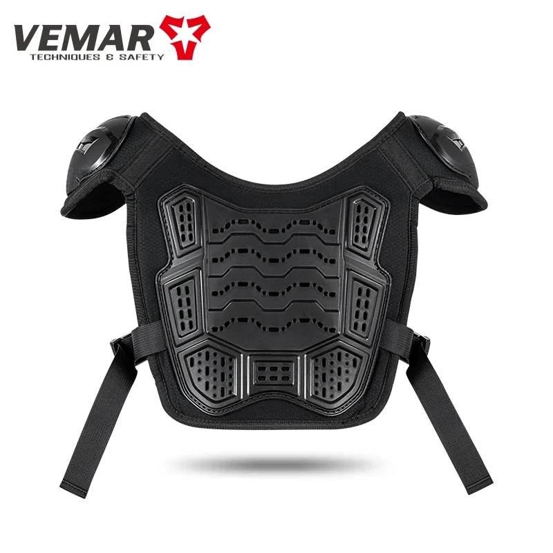 VEMAR Kid's Motorcycle Armor Vest Protection Motocross Body Jacket Protective Riding Elbow Kneepads Moto Full Armor Children