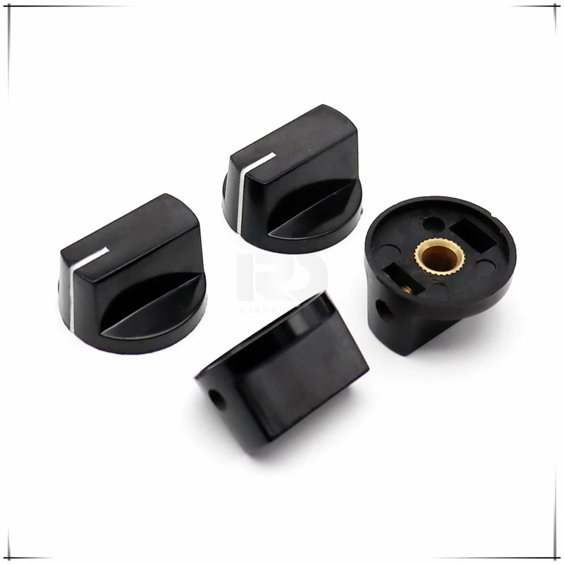 2PCS 27&times;15MM Round Hole 6MM 6.35MM in-line Bakelite Knob Cap Potentiometer Switch Cap Electronic Instrument Adjustment potentiometer knob cap