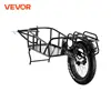 VEVOR Bike Cargo Trailer 70 lbs Load Capacity Heavy-Duty Bicycle Wagon Cart Compact Storage & Quick Release Structure 20" Wheels 1