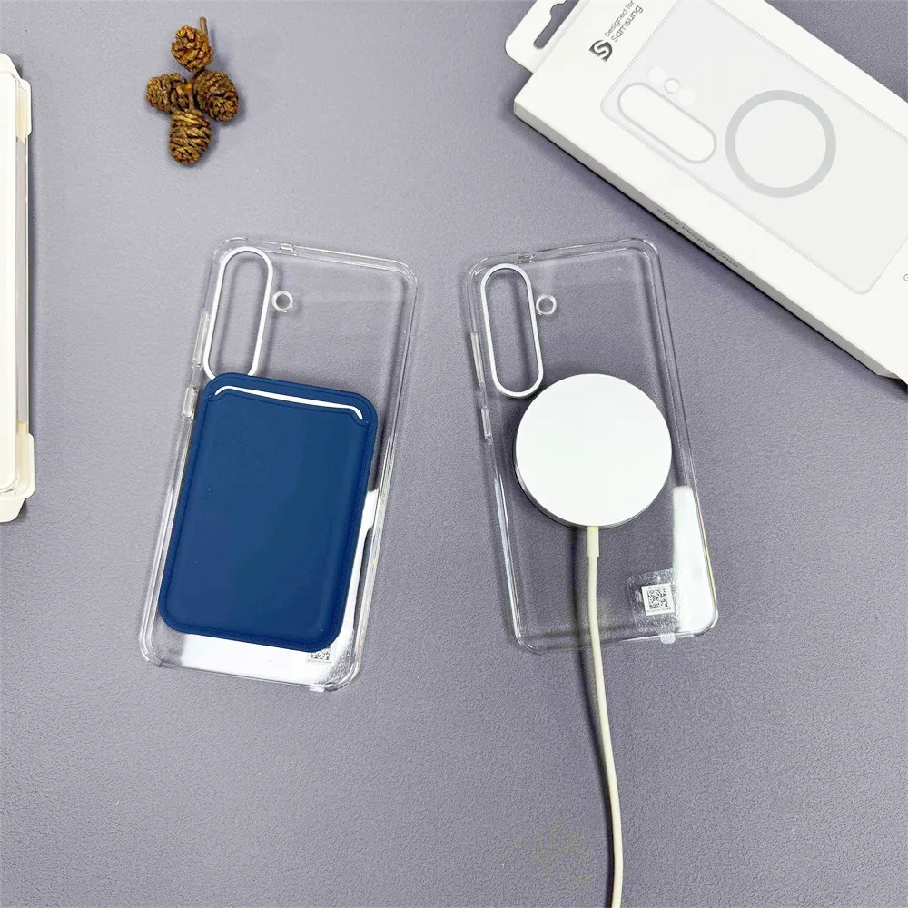 Magnetic Clear Transparent Hard Phone Case