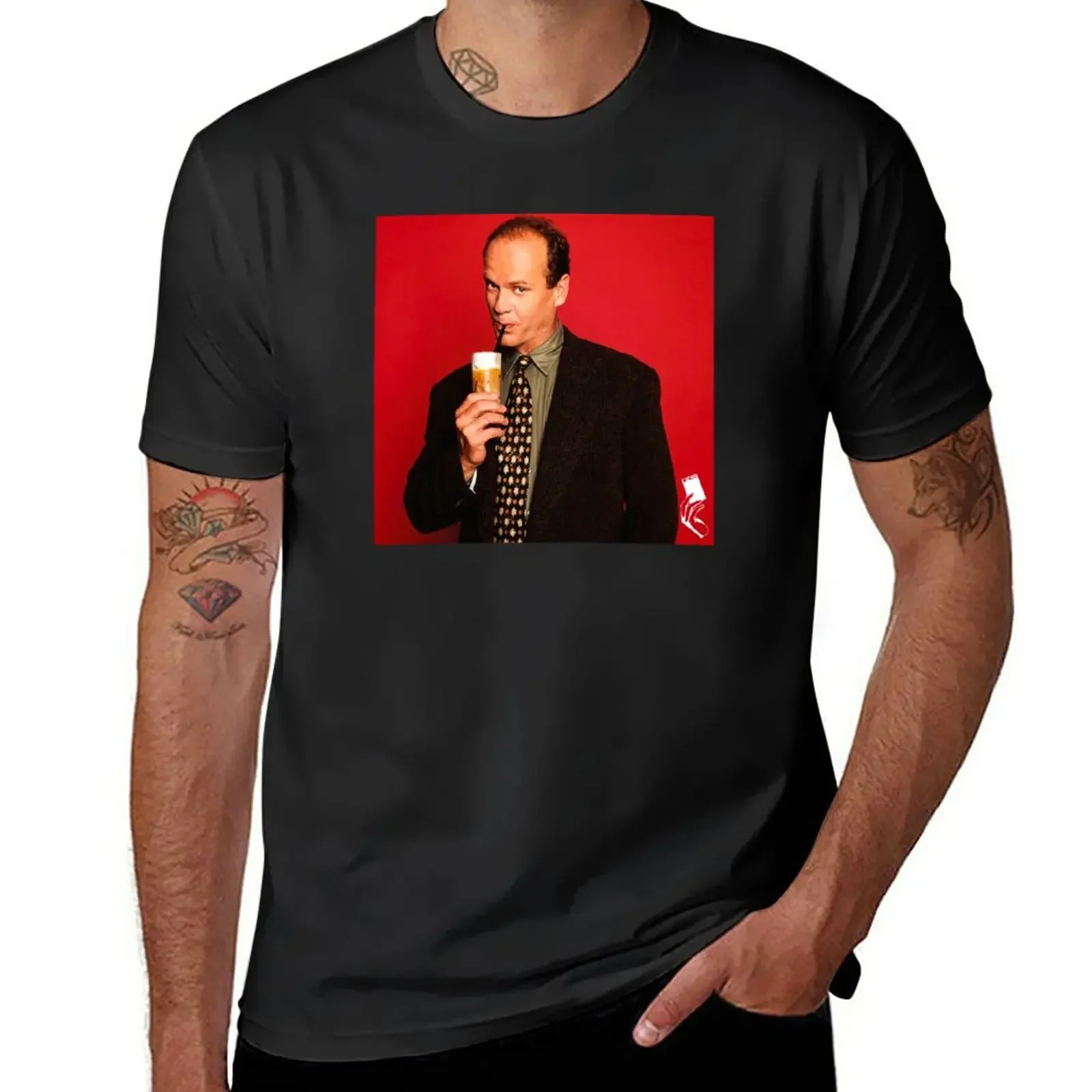 

Frasier Crane T-Shirt summer top vintage plain black t shirts for men