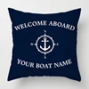 Dark Blue Nautical Series Pillowcase 50*50 Home Decoration Sofa Decoration Pillowcase 60*60 Cushion Cover 40*40 Customizable 4