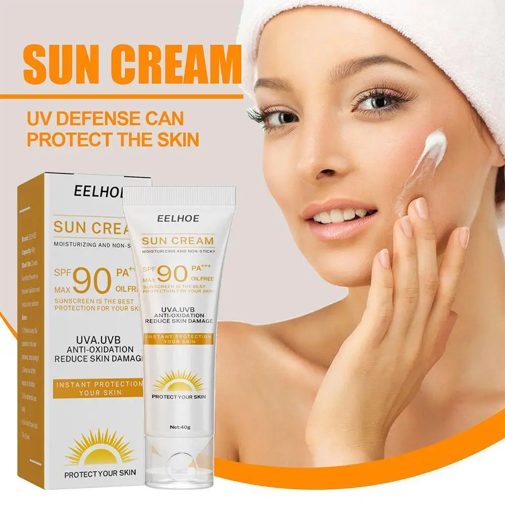 SPF90 Facial Body Sunscreen Rice Serum Whitening Sun Cream Sunblock