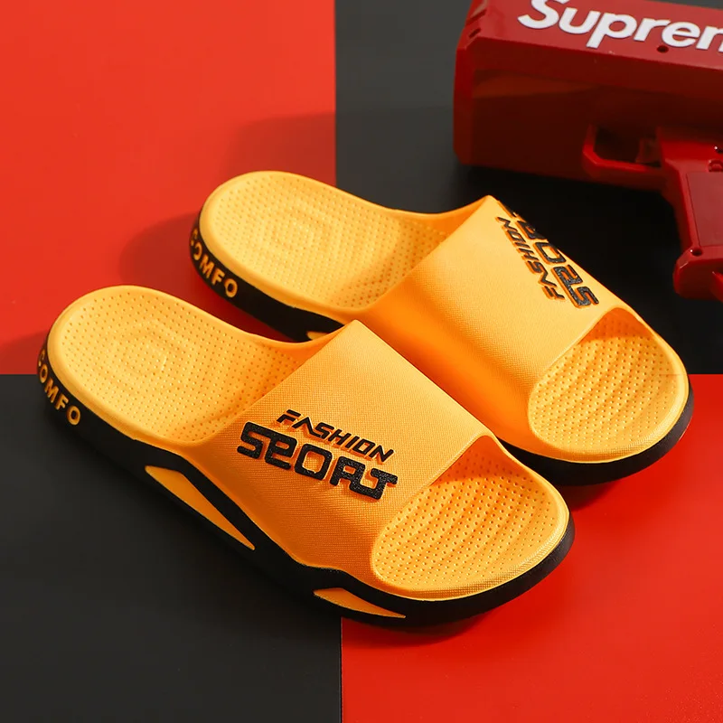 Summer Shower Slippers Outside Flip Flops Women Indoor Home Mute Shoes EVA Shoes Cloud Slides Couple Non-slip Casual Sandals 5