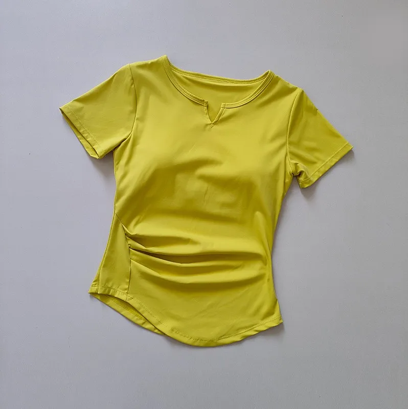 المرأة قمصان رياضية اليوغا قصيرة الأكمام تي شيرت م...