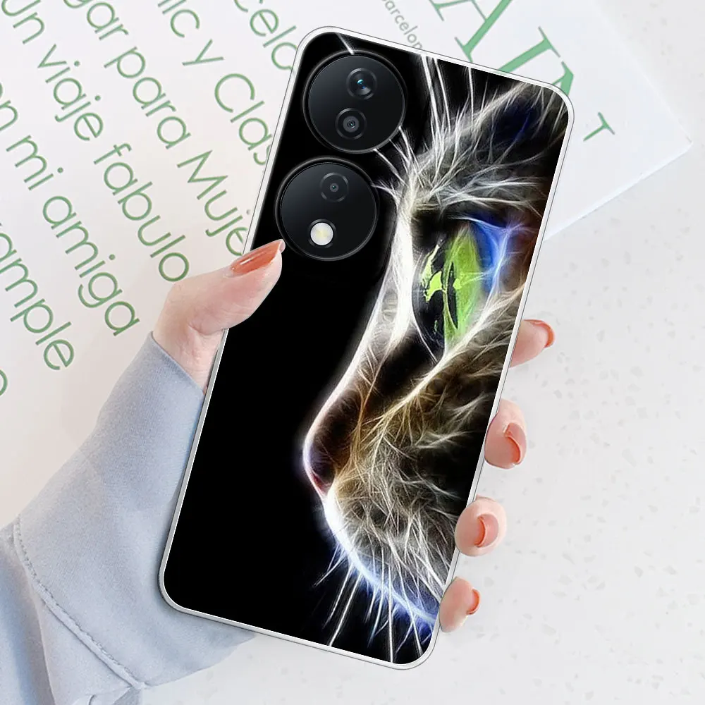 Clear Soft Silicone Protective Phone Case for Honor 90 – Transparent Smart Cover