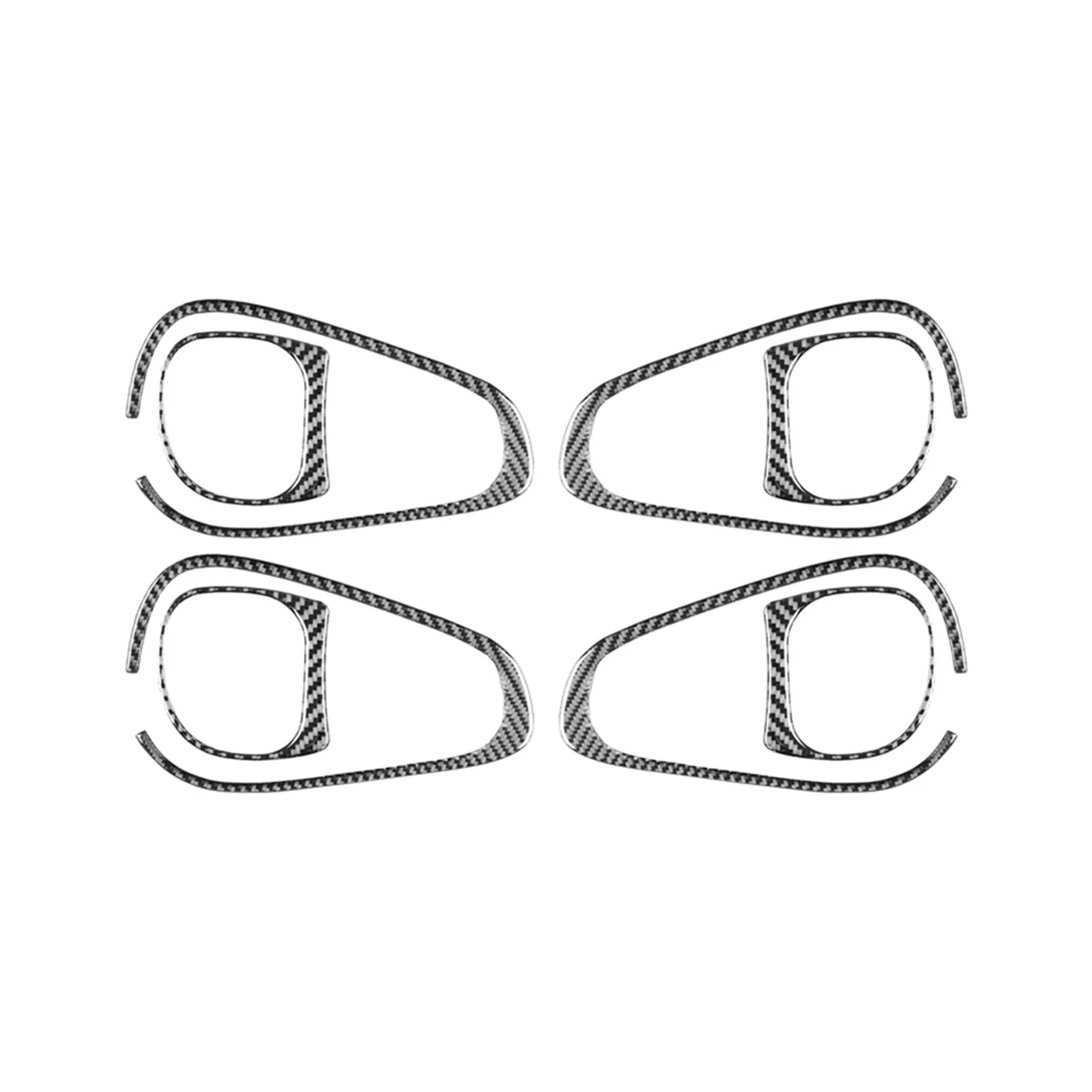 

Для Fiat 500L 2014-2017 мягкое углеродное волокно внутренняя крышка дверной ручки автомобиля рамка наклейка отделка аксессуары для интерьера