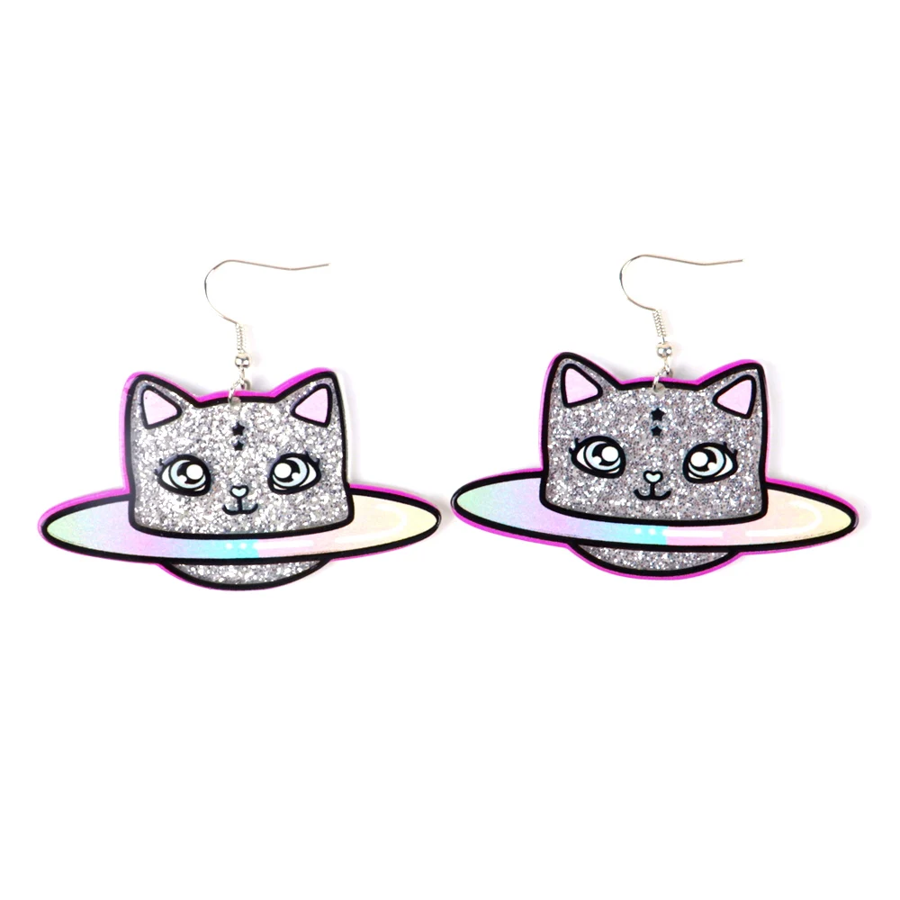  Acrylic Drop Cute Cat Animal Drop Dangle Earrings Pets Funny  Colorful Lovely Gift For Girl Women Halloween Jewelry Gifts (A): Clothing,  Shoes & Jewelry