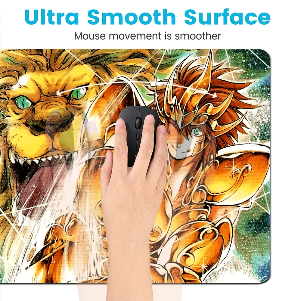 Animation Knights Of The Zodiac Rubber XXL PC Gaming Mouse Pad Gamer Desk Mats Keyboard Pad Mause Pad Muismat Desktop Mat 5