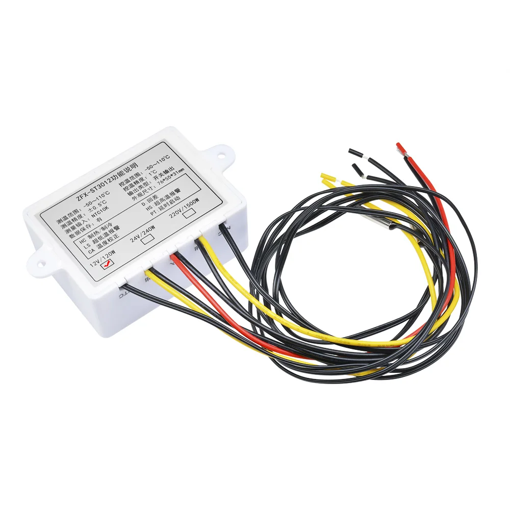 ZFX-ST3012 LED 디지털 디스플레이 온도 컨트롤러 지능형 디지털 듀얼 온도 조절기 온도 컨트롤러 실내 충전기