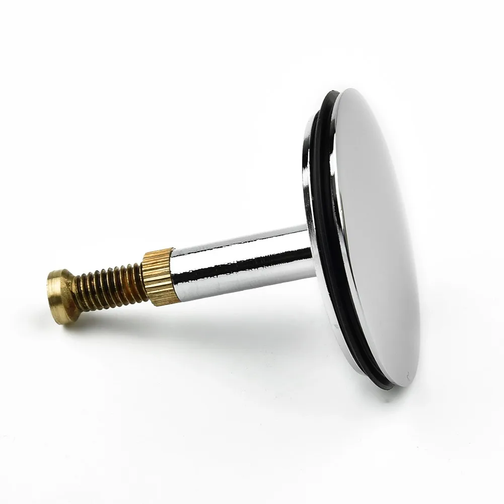 45mm Chrome Bath Waste Pop-Up Plug - Adjustable Replacement Drain Stopper, Unbranded But Functional
