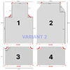 Set of Bohemian Style Floor Mat Universal Size Car Foot Mat American Retro Rugs for Bedroom Home Anti-slip Soft Rug 2