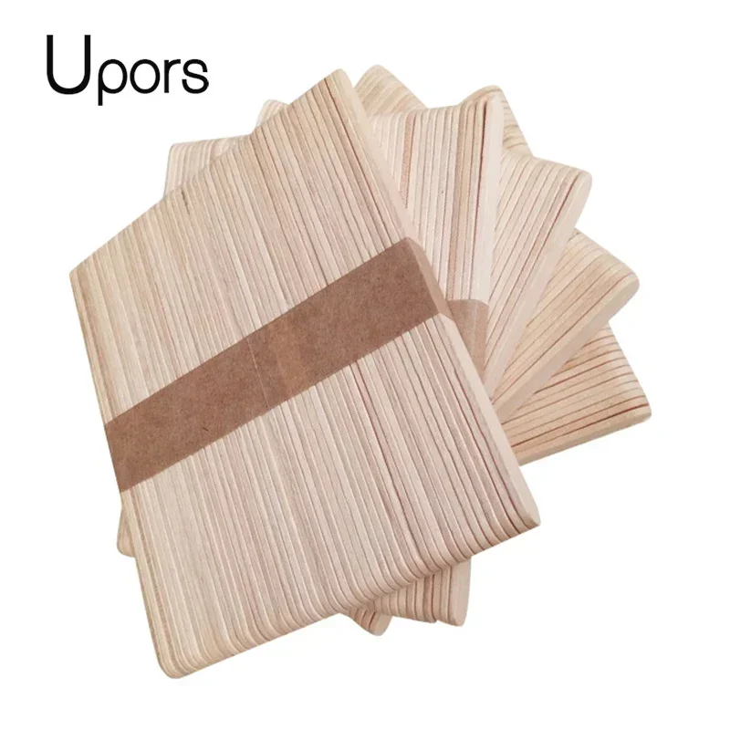 Upors 50/100 Pz/Set Bastoncini Per Ghiaccioli In Legno Naturale Lunghezza 11.4Cm Bastoncini Per Ghiaccioli Pop Artigianali In Legno Bastoncini Per Gel