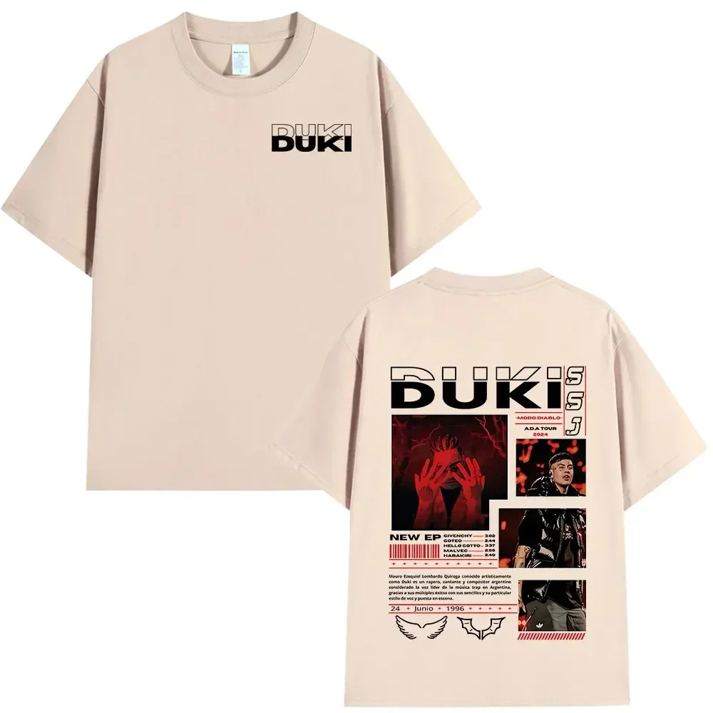 Rapper Duki ADA Tour Merch T-shirt Men's Women Clothing Cotton Cozy Oversized T-shirts Hip Hop Short Sleeve T Shirts Streetwear 5