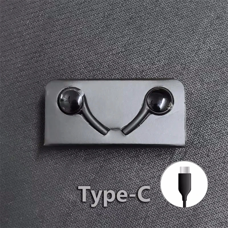 Premium Wired Type-C In-Ear Headphones with 3.5mm AUX Adapter