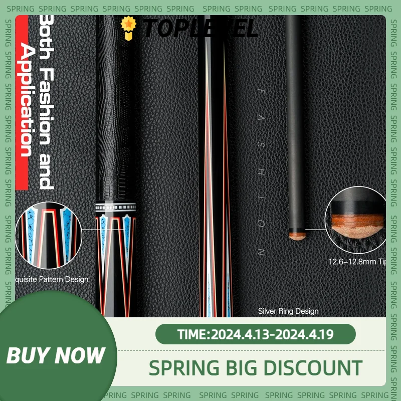 KONLLEN-Carbon Fiber Billiards Pool Stick, Carbon Energy Shaft, 8*8 Radial Pin, Joint Technology Shaft, Embedded, 4 Carbon Tubes