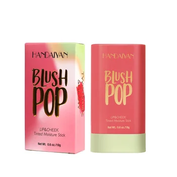 Heallor Handaiyan Matte Glitter Face Cream Blusher Smooth Cheek Lip Eye Mousse Blush Highlighter Stick Rouge Waterproof Contour - Thumbnail 6