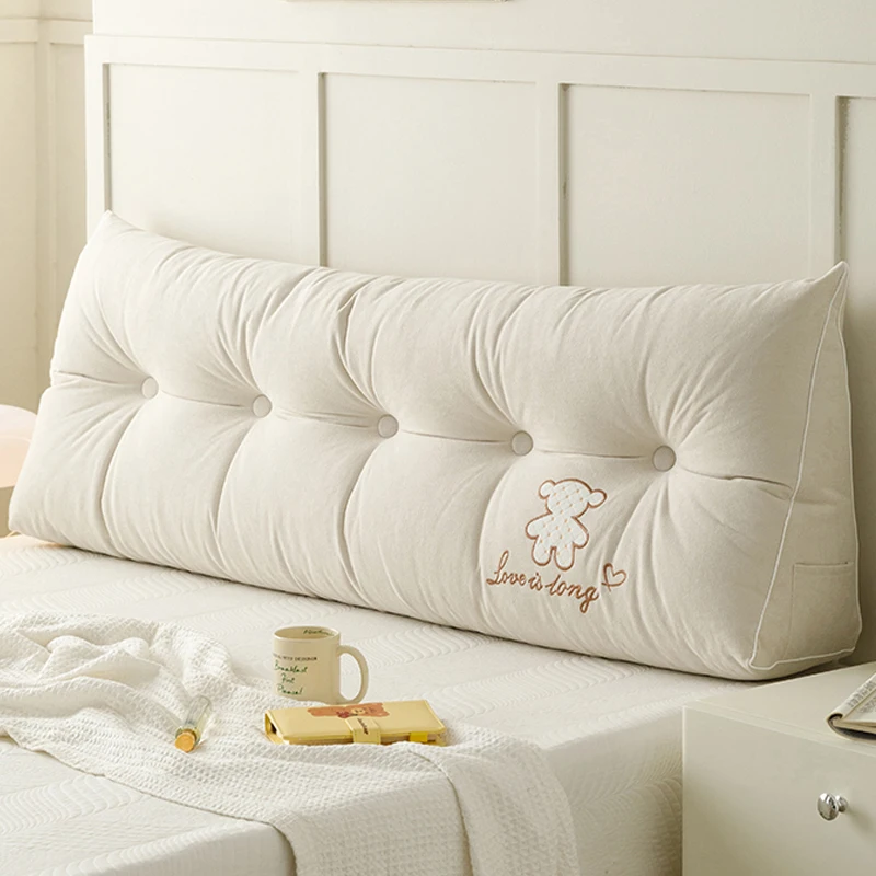 

Reading Premium European Cushions Art White Aesthetic Long Puffs Plush Pillows Bedroom Aesthetic Recliner Almofada Home Decor