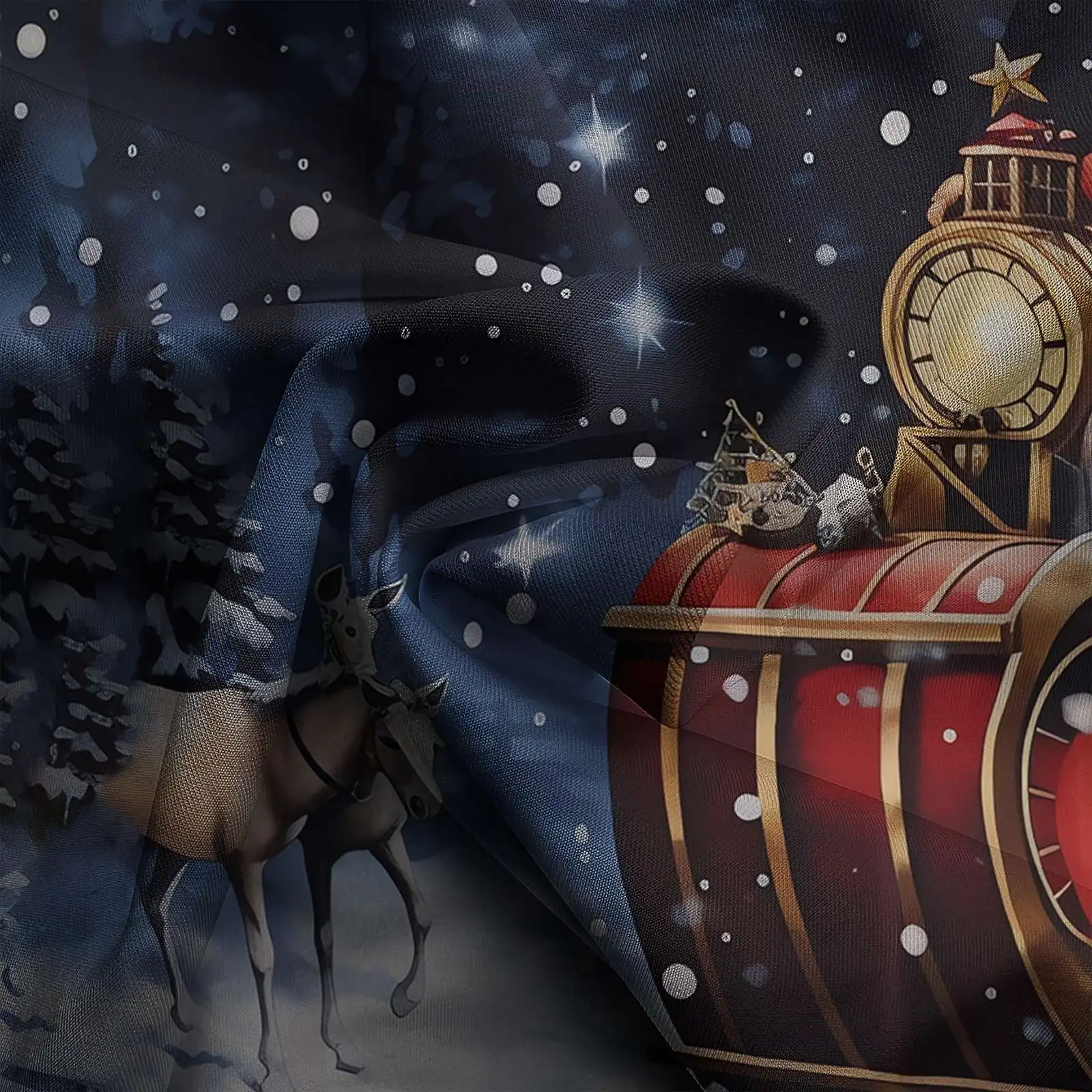 2025 Fashionable Spring Summer Men Shirt Set Christmas Print Fashion Gingerbread Man Two Piece Set Mens Snowman Lightweight_voghion.com