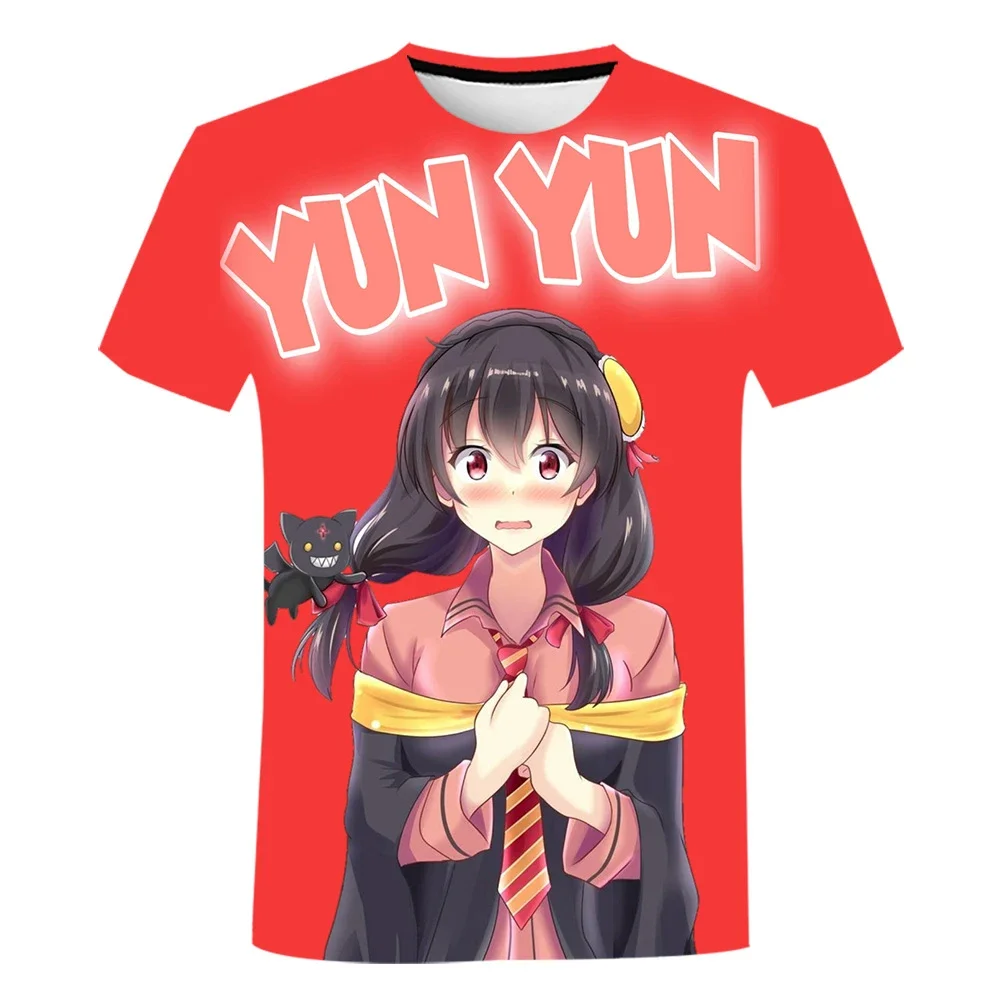 

Summer Konosuba T-Shirts Anime Girls 3D Printed Streetwear Boys Girls Fashion Oversized T Shirt Harajuku Kids Tees Tops Clothing