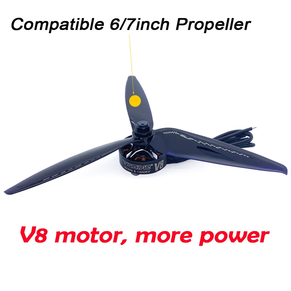 thumbnail image 2 of 4PCS 2806.5 2807 1300KV Brushless Motor FPV Motor 3-6s For APEX Mark4 7inch FPV Racing Dronequadcopter Rc Plane I.933050849 2 of 11