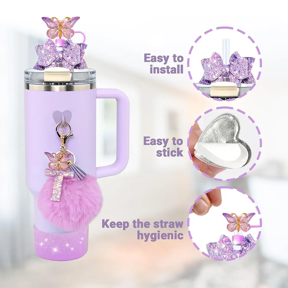 Stanley Cup accessoires set, inclusief boog parel ketting beker handvat