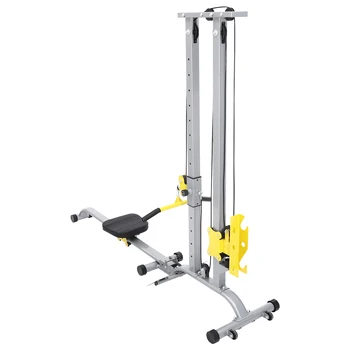 Unisex Station for Home Gym Multifunctional Equipmentfor Full Body Workout Fitness Rack Modes/Height Adjustable W/Backrest 2