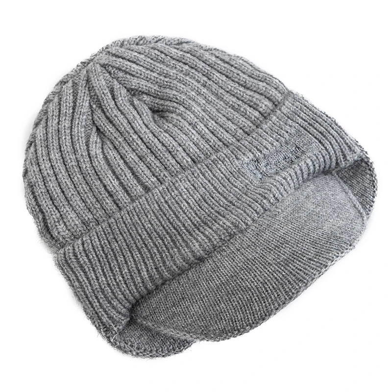 Unisex Winter Hat Plush Fur Lined Warm Earflap Cap Stylish Beanie Hat For Men Women Outdoor Ski Sports Knitted Hat