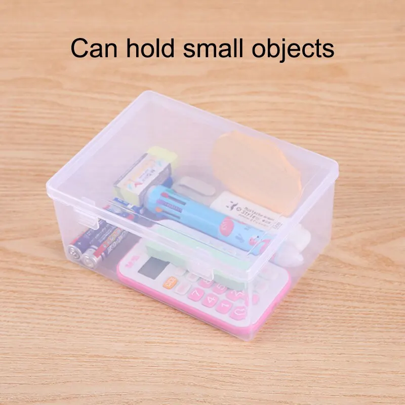 Transparent Dual-Fastened Jewelry and Art Storage Display Box