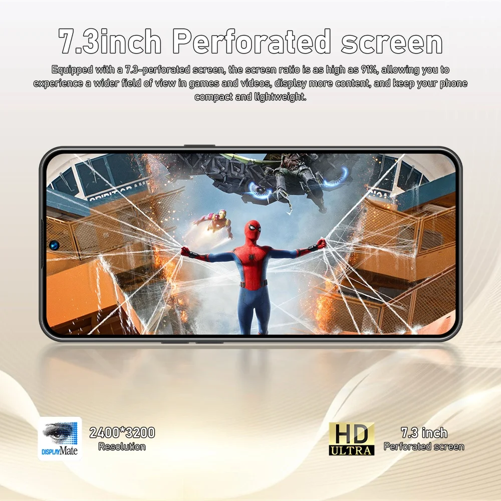 K-Touch Smartphone 5G C27 Ultra Mobile Phones Android Cell Phone 7.3inch HD 22G+2TB 48MP Smartphone 7800mAh Dual SIM WIFI Unlocked Global