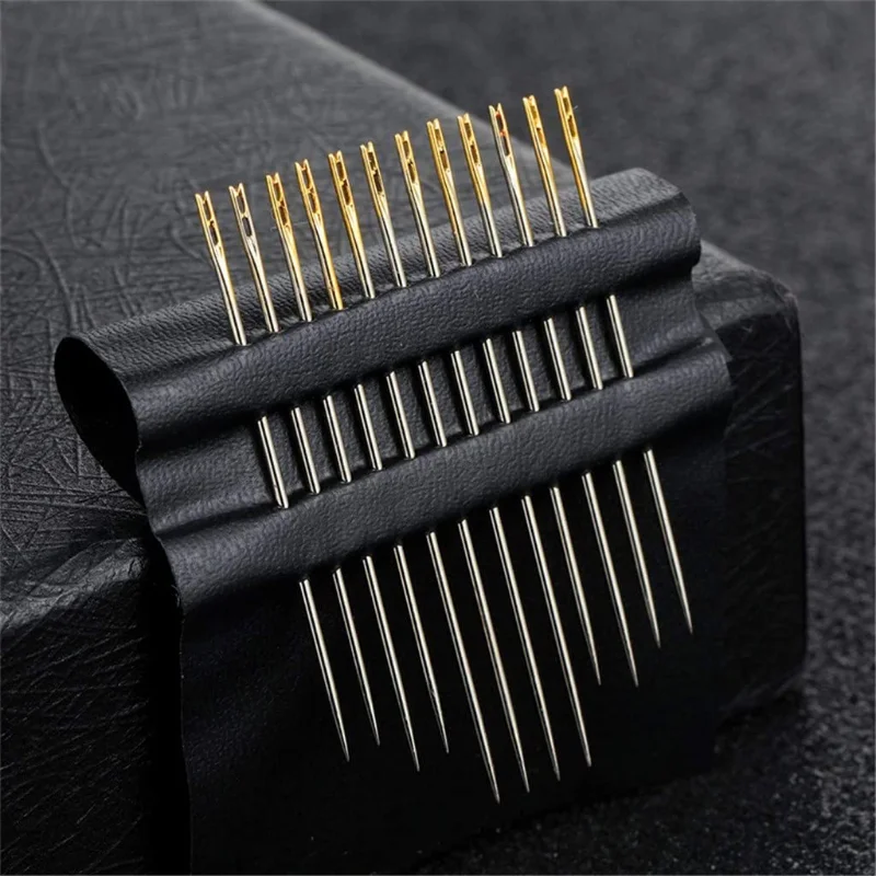 Description Picture 3 of item12Pcs/lot Sewing Needles Multi-size Side Opening Stainless Steel Darning Sewing Household Hand Tools Sewing Accessories